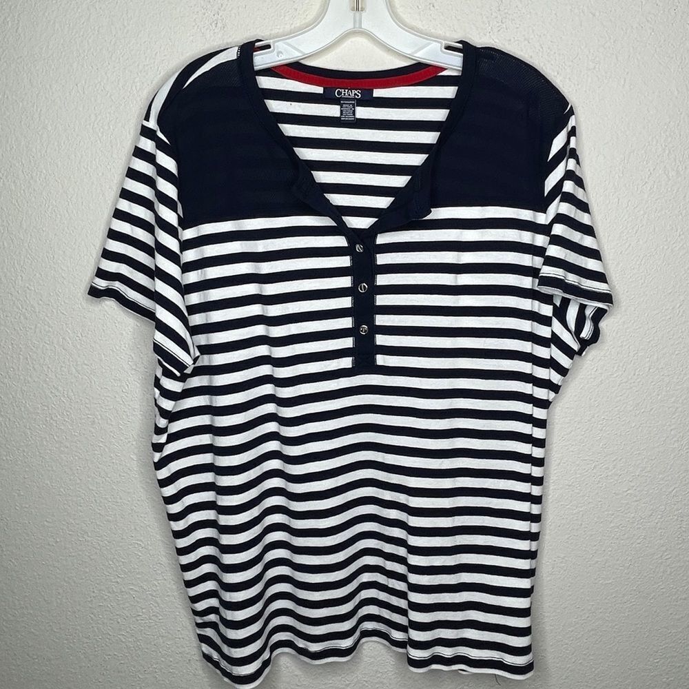 Chaps Striped Top‎ - Picture 5 of 7